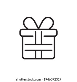 Gift icon in vector. Logotype