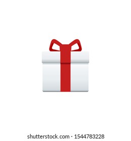 Gift icon vector on a white background