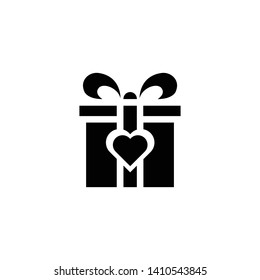 Gift icon -vector. Perfect symbol gift. web design and mobile design. white background