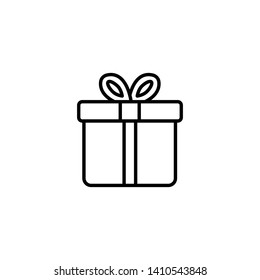 Gift icon -vector. Perfect symbol gift. web design and mobile design. white background