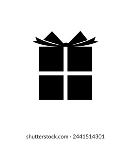 Icono de regalo vector. signo de ilustración de regalo. símbolo de cumpleaños. logotipo de venta.