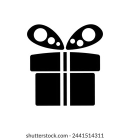 Icono de regalo vector. signo de ilustración de regalo. símbolo de cumpleaños. logotipo de venta.