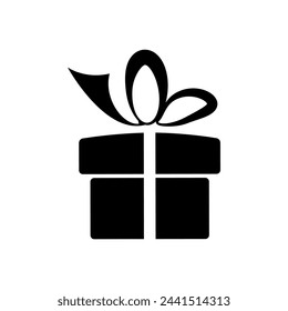 Gift icon vector. present illustration sign. birthday symbol. sale logo.