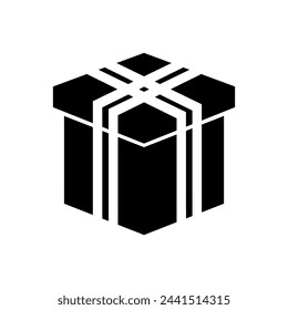 Gift icon vector. present illustration sign. birthday symbol. sale logo.