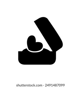 Gift icon vector. present illustration sign. birthday symbol. sale logo.