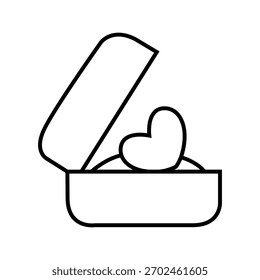Gift icon vector. present illustration sign. birthday symbol. sale logo.