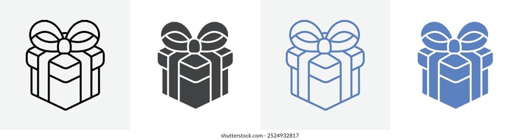 gift icon vector set use for web