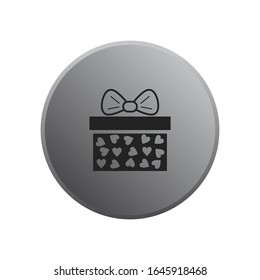 Gift Icon vector sign isolated for graphic and web design. Gift symbol template color editable on white background.