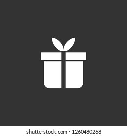 gift icon vector. gift sign on black background. gift icon for web and app