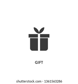 gift icon vector. gift sign on white background. gift icon for web and app