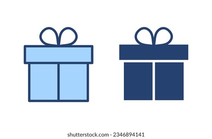 Gift icon vector. gift sign and symbol. birthday gift