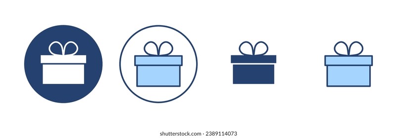 Gift icon vector. gift sign and symbol. birthday gift