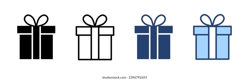 Gift icon vector. gift sign and symbol. birthday gift