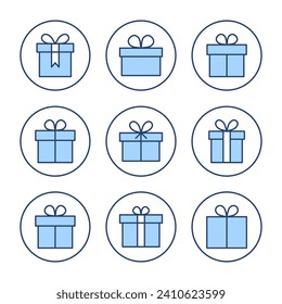 Gift icon vector. gift sign and symbol. birthday gift