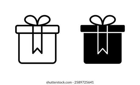 Gift icon vector. gift sign and symbol. birthday gift