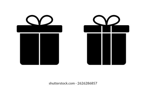 Gift icon vector. gift sign and symbol. birthday gift