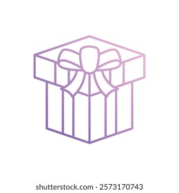 Gift icon vector stock illustration