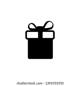 Gift icon vector. Gift symbol illustration. Trendy flat design style on white background.