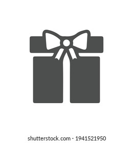 Gift icon vector. Gift symbol illustration. Trendy flat design style on white background.