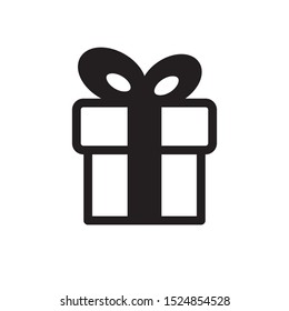 gift icon vector symbol template