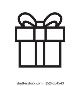 gift icon vector symbol template