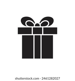 Icono de regalo Ilustración de Plantilla de Vector Diseño de logotipo
