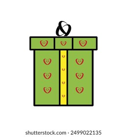 Gift icon vector template illustration logo design