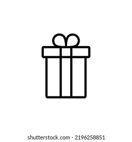 Geschenksymbol-Vektorgrafik für Web- und Mobile-App. Geschenkzeichen und Symbol. Geburtstagsgeschenk