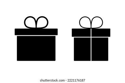 Gift icon vector for web and mobile app. gift sign and symbol. birthday gift
