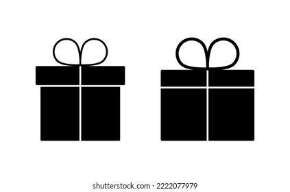 Gift icon vector for web and mobile app. gift sign and symbol. birthday gift