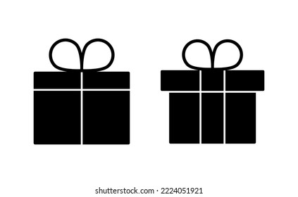 Gift icon vector for web and mobile app. gift sign and symbol. birthday gift