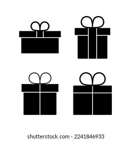 Gift icon vector for web and mobile app. gift sign and symbol. birthday gift