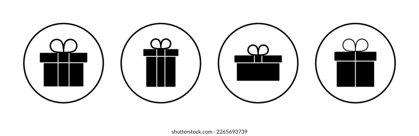 Gift icon vector for web and mobile app. gift sign and symbol. birthday gift