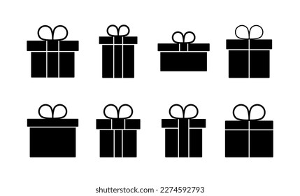 Gift icon vector for web and mobile app. gift sign and symbol. birthday gift