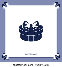 Gift icon, web design element