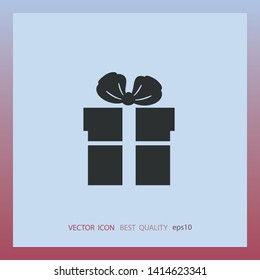Gift icon, web design element