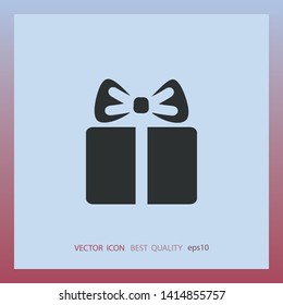 Gift icon, web design element