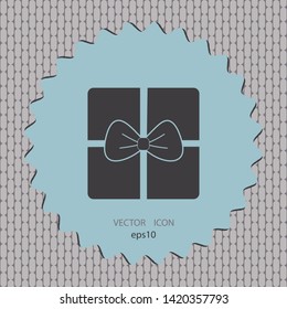 Gift icon, web design element