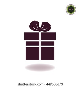 Gift icon, web design element