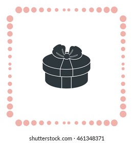 Gift icon, web design element