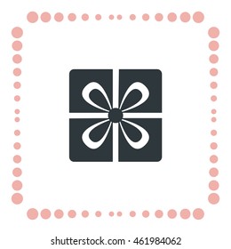 Gift icon, web design element