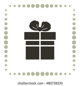Gift icon, web design element