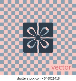 Gift icon, web design element