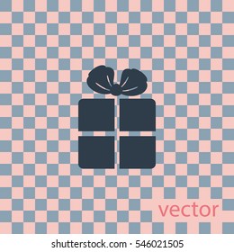 Gift icon, web design element