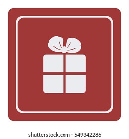 Gift icon, web design element