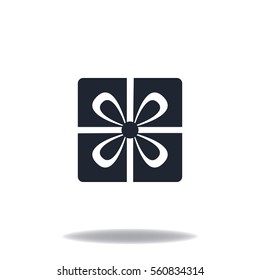 Gift icon, web design element