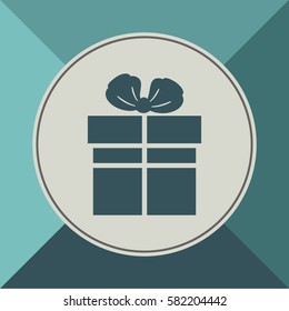 Gift icon, web design element