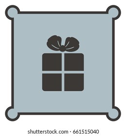 Gift icon, web design element