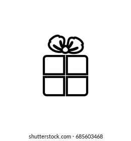 Gift icon, web design element