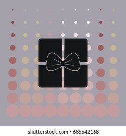 Gift icon, web design element